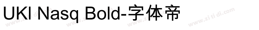 UKl Nasq Bold字体转换